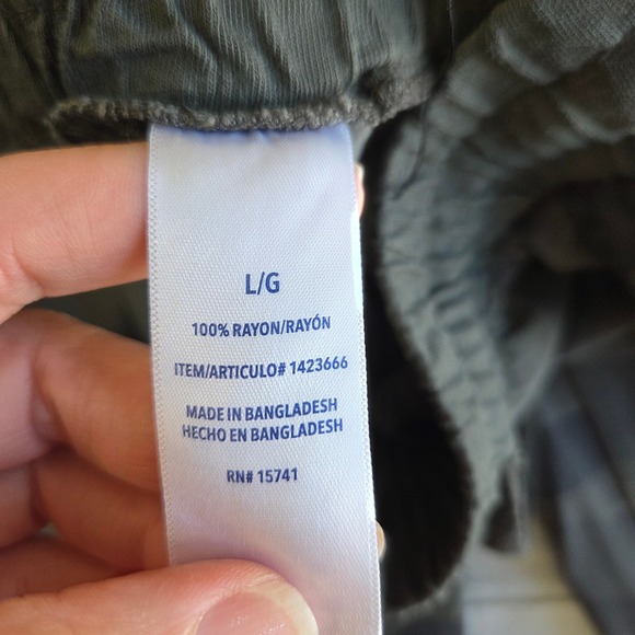 3 / $30 Splendid Camo Joggers Pants Large Lounge Casual Drawstring Gray - Picture 8 of 11